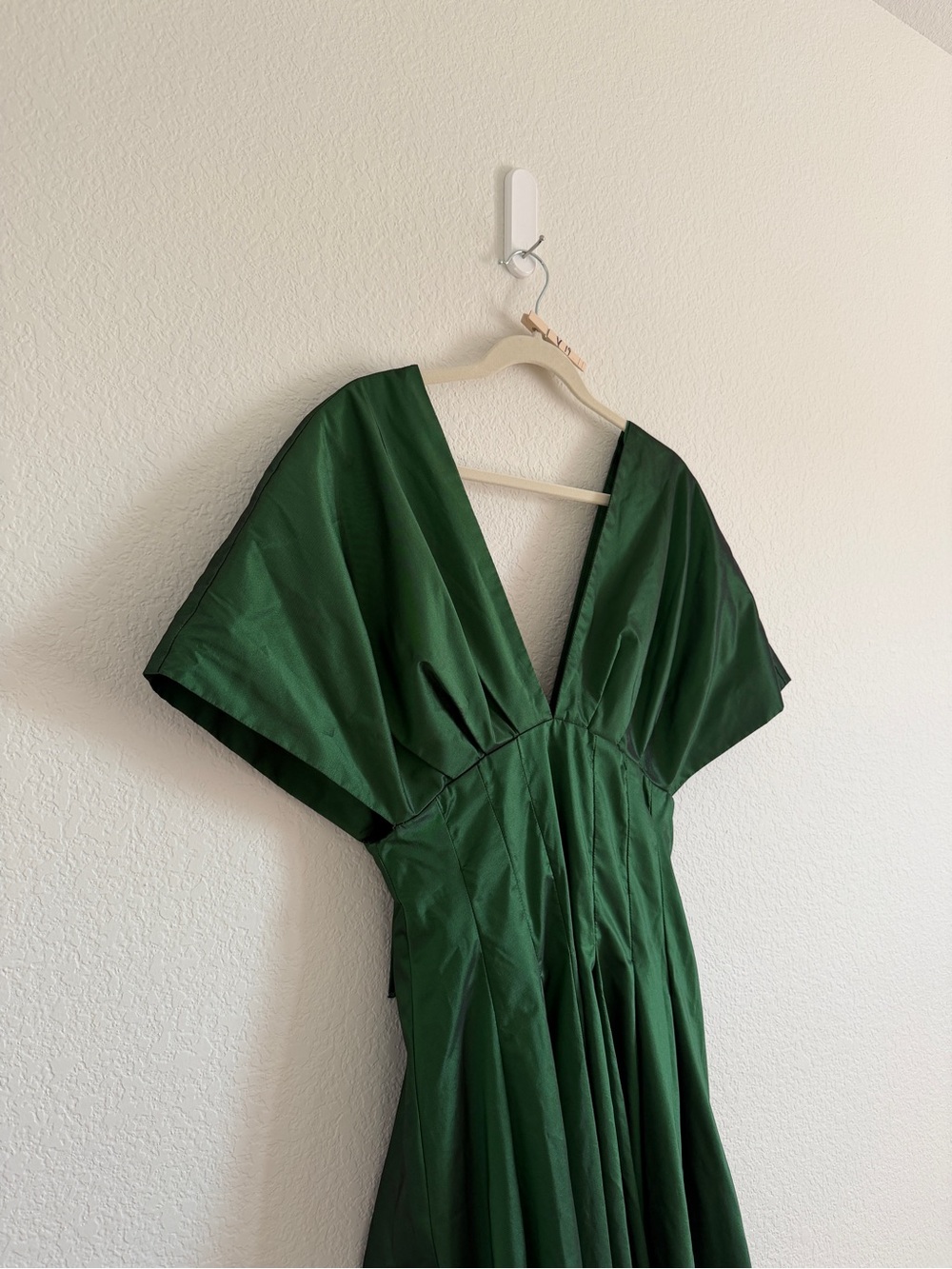 Anthropologie Exquise Tobie Dress in Emerald Green size small - Picture 9 of 13